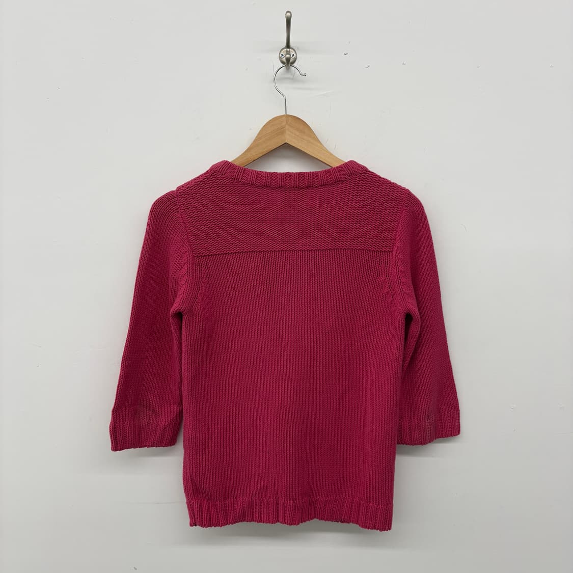 라코스테 핑크 니트 가디건 여성 S 상품이미지5