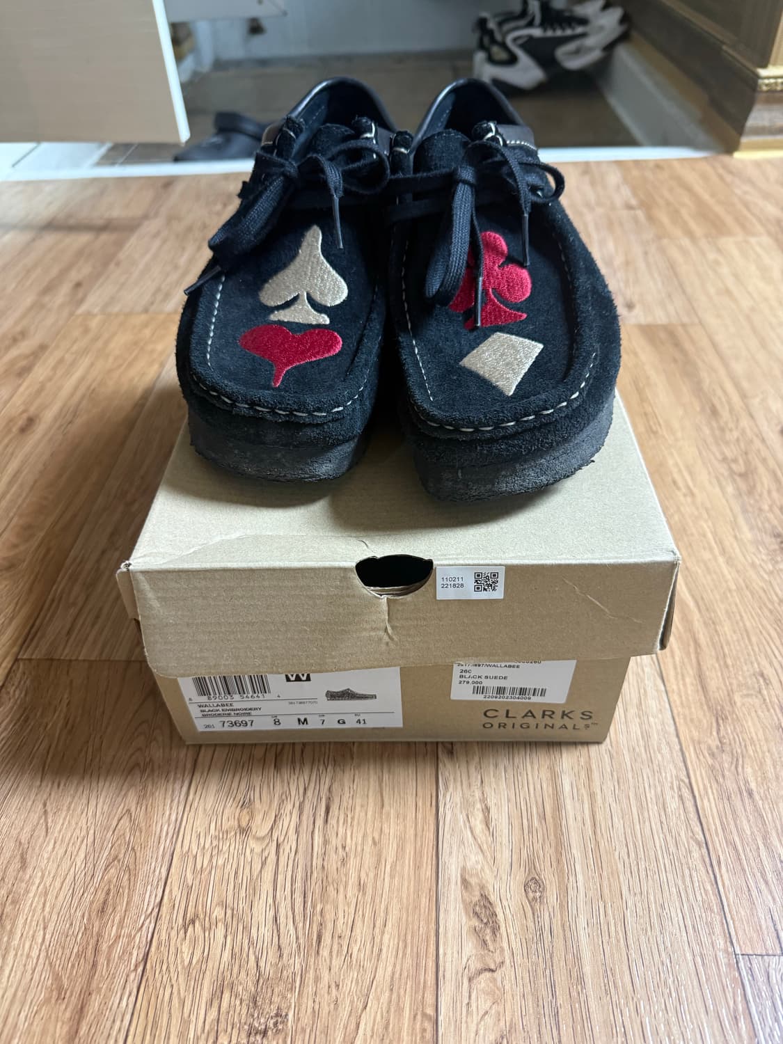 클락스X스투시 왈라비 블랙 스웨이드 상품이미지6