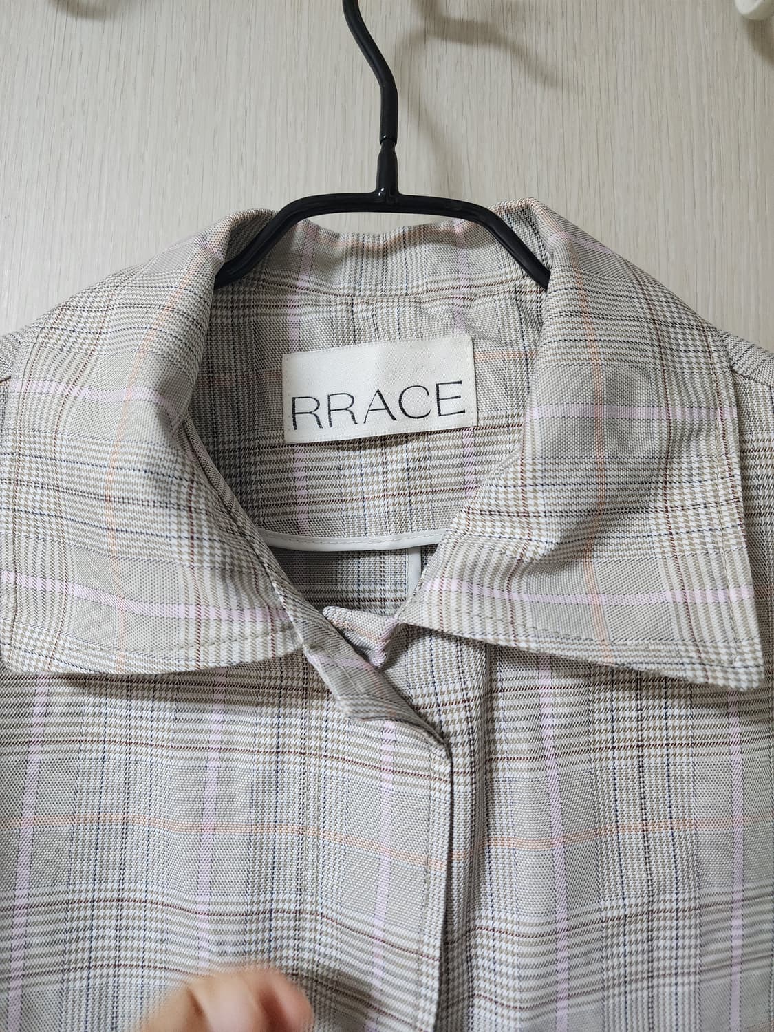 ( 새제품급) 레이스 RRACE 체크 크롭 자켓 상품이미지5