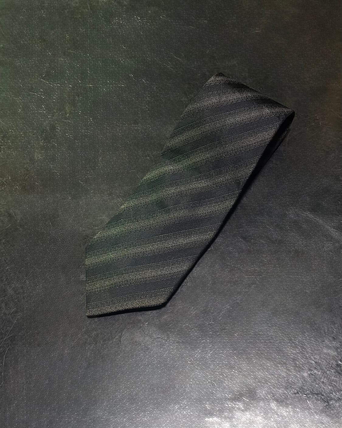 마에스트로 스트라이프 남색 네이비 회색 그레이 차콜 마 견 실크 넥타이 상품이미지3