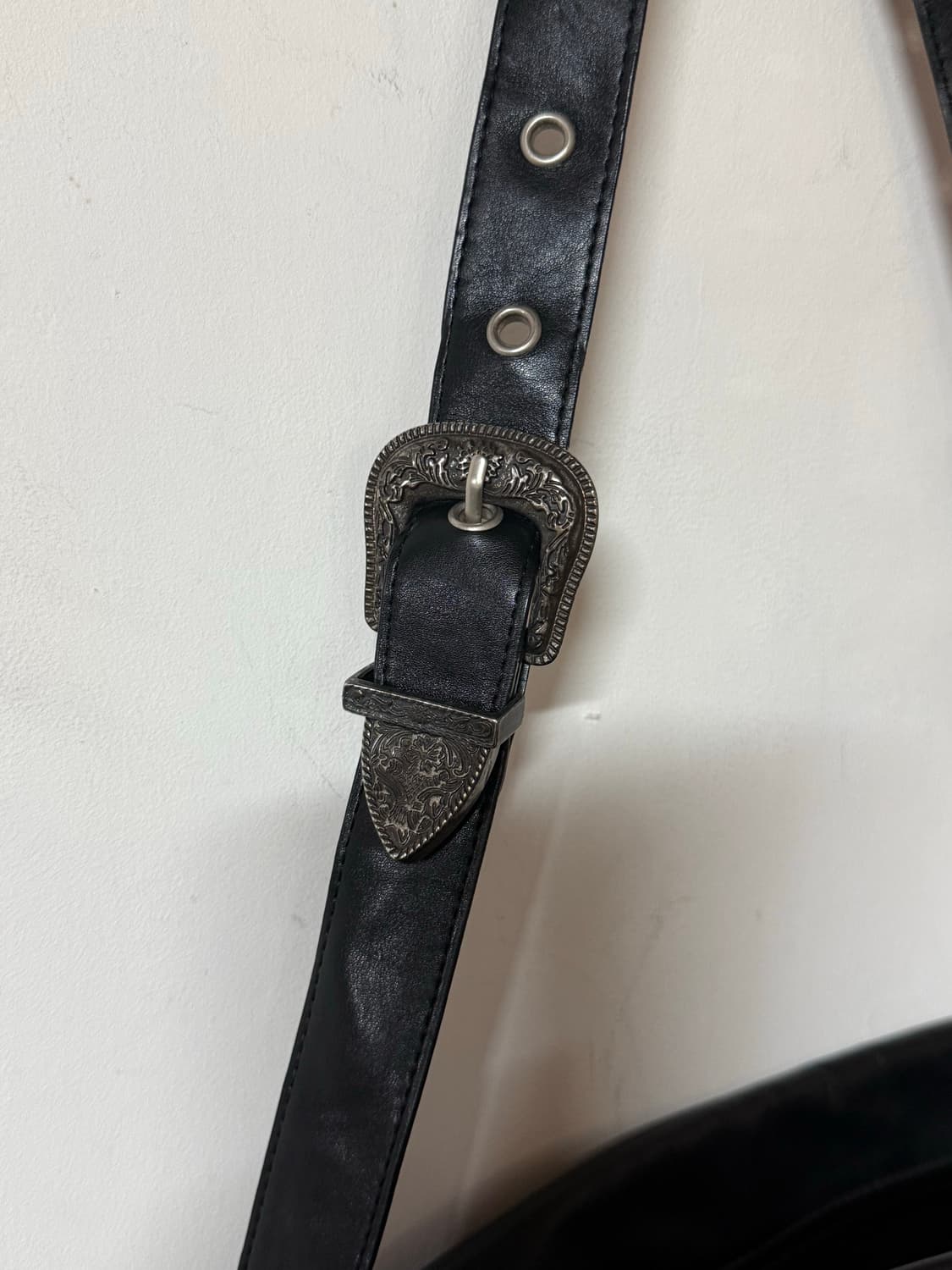 미스테리어스 호텔 펑크 하이틴 블랙 숄더백 크로스백 상품이미지4