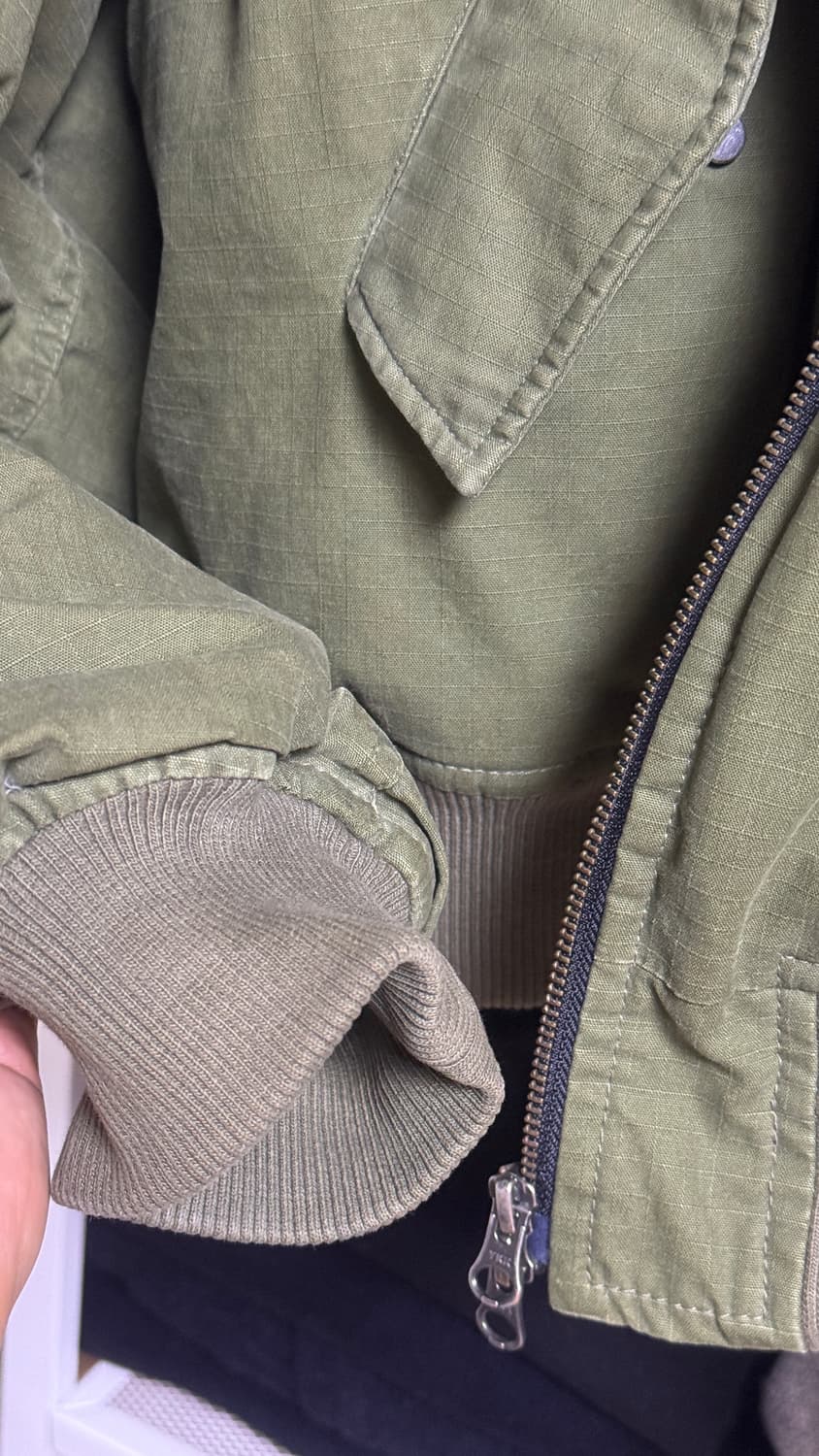 논노드 립스탑 OS 점퍼 카키 상품이미지5