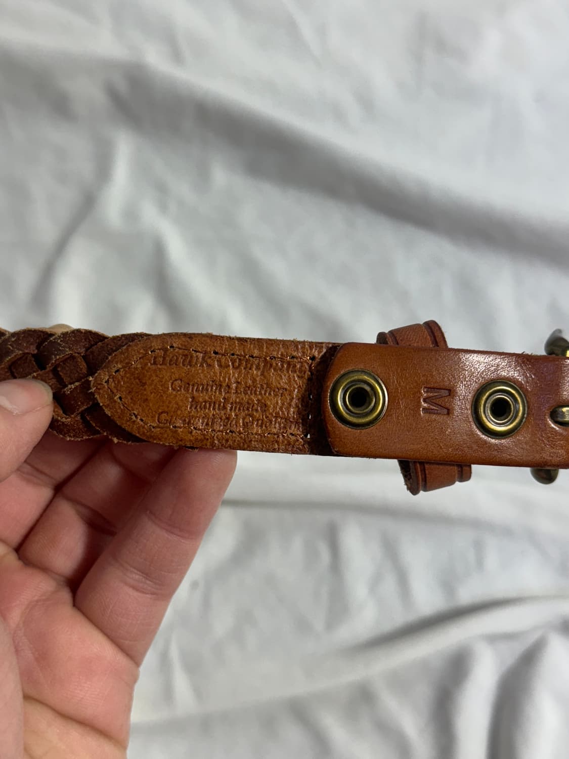 빈티지 위빙 레더 벨트 상품이미지4