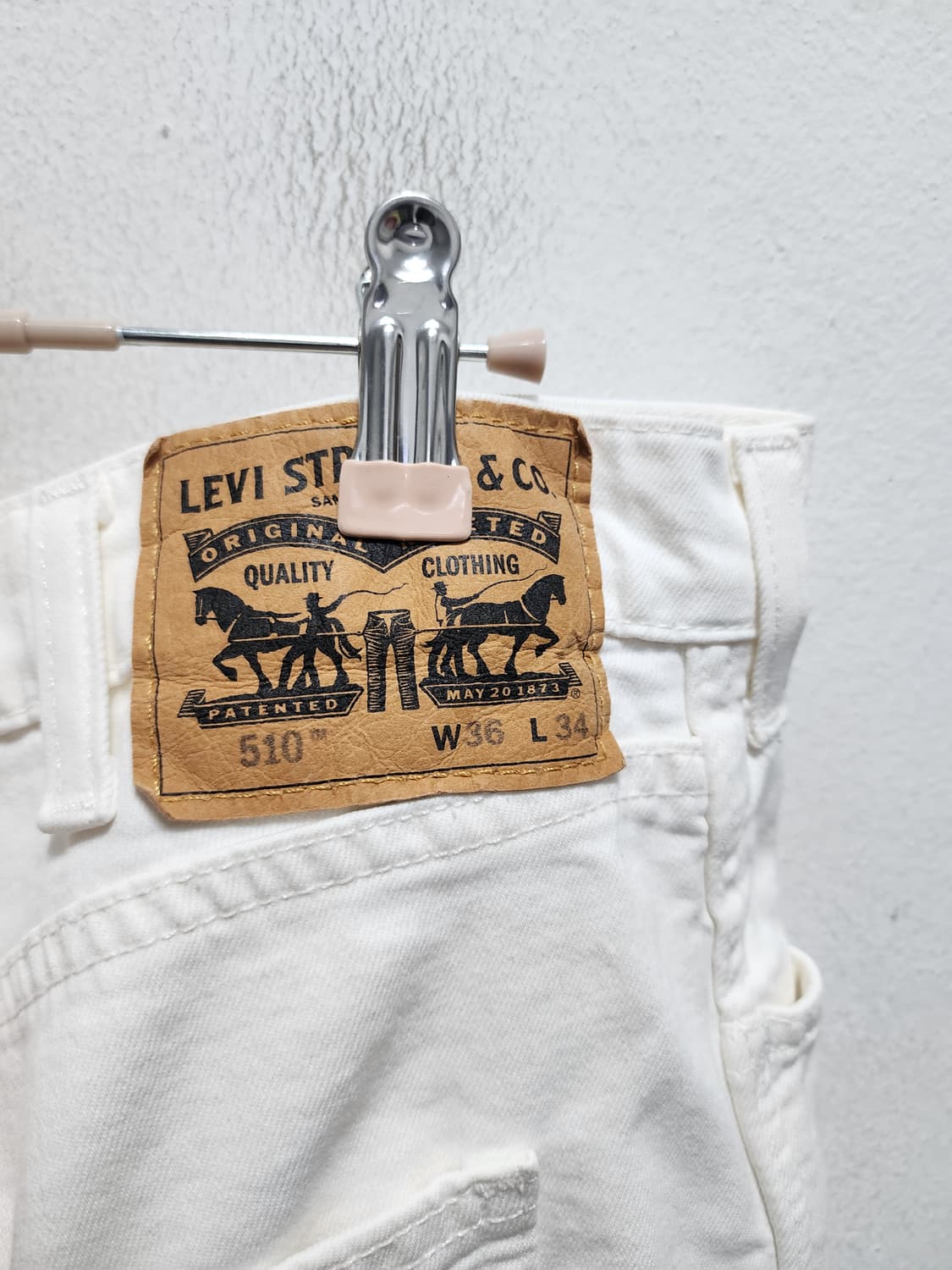 리바이스 510 오렌지탭 화이트 데님  상품이미지5