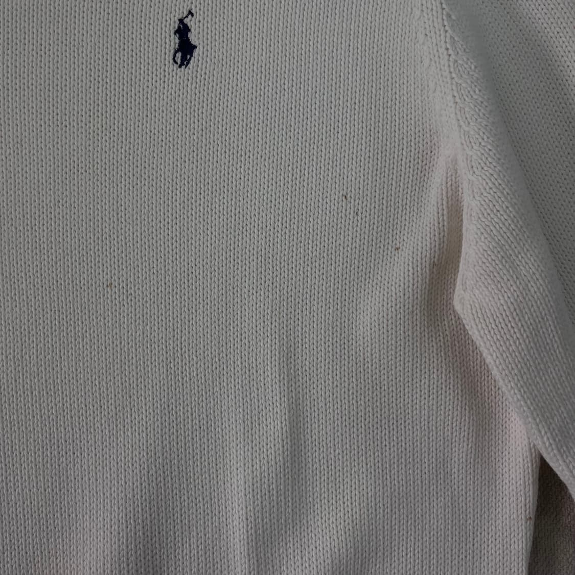 95 폴로랄프로렌 코튼 화이트 니트 상품이미지5