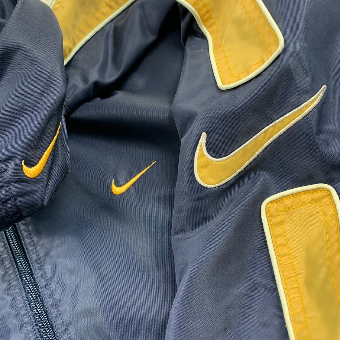 00s 나이키 올드스쿨 나일론쉘 바람막이 자켓 네이비 상품이미지3