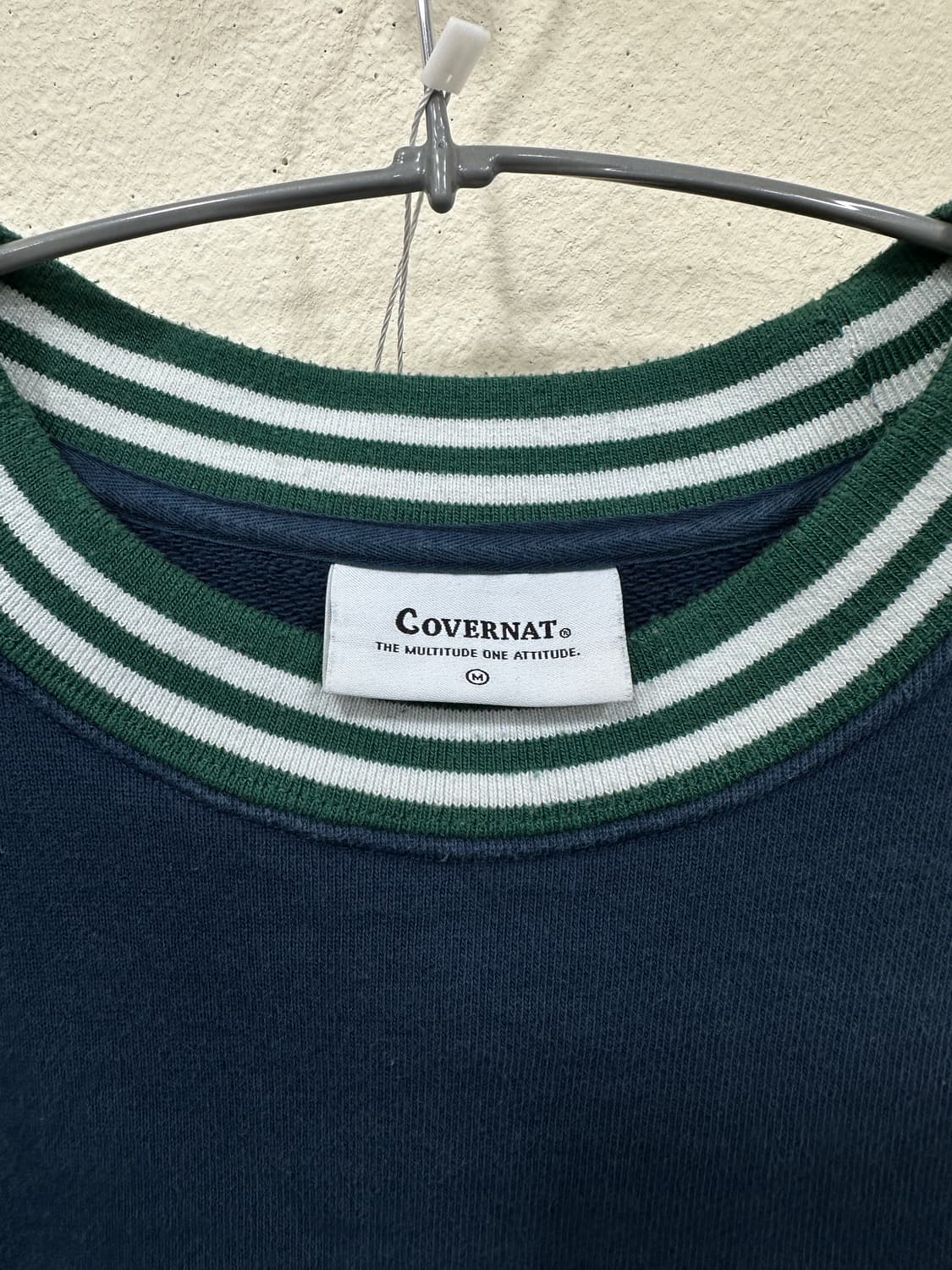 커버낫 네이비 그린 올드스쿨st 맨투맨 상품이미지3