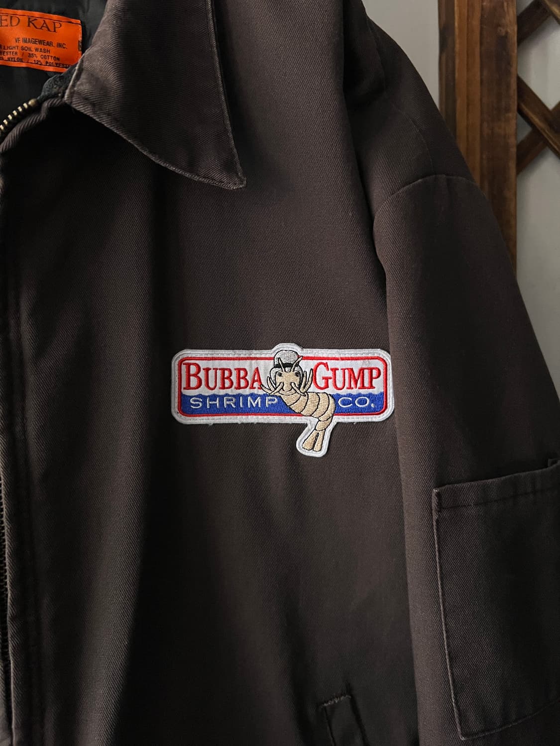 [L]90's RED KAP 버바 검프 쉬림프 패치 워크자켓 상품이미지4