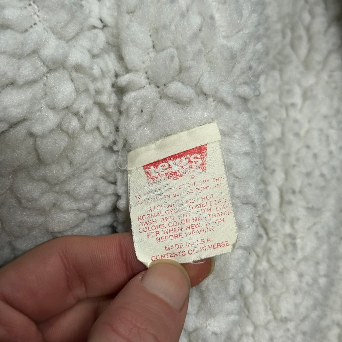 80s 리바이스 USA 71608 쉐르파 데님 트러커 자켓 상품이미지8