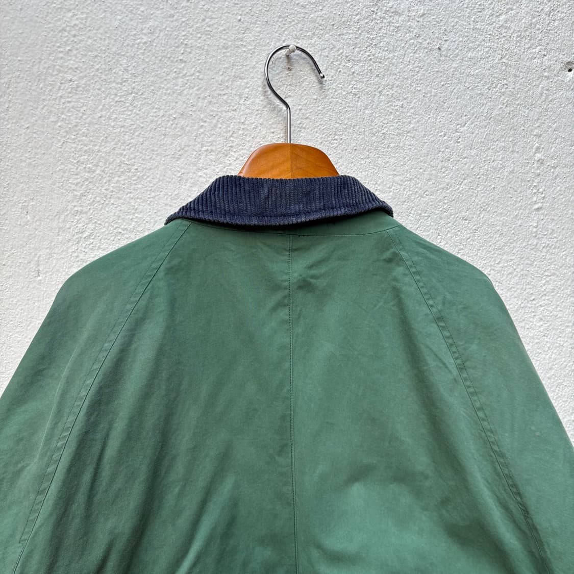 80s 버버리 페이딩 그린 체크 안감 필드 자켓 상품이미지5
