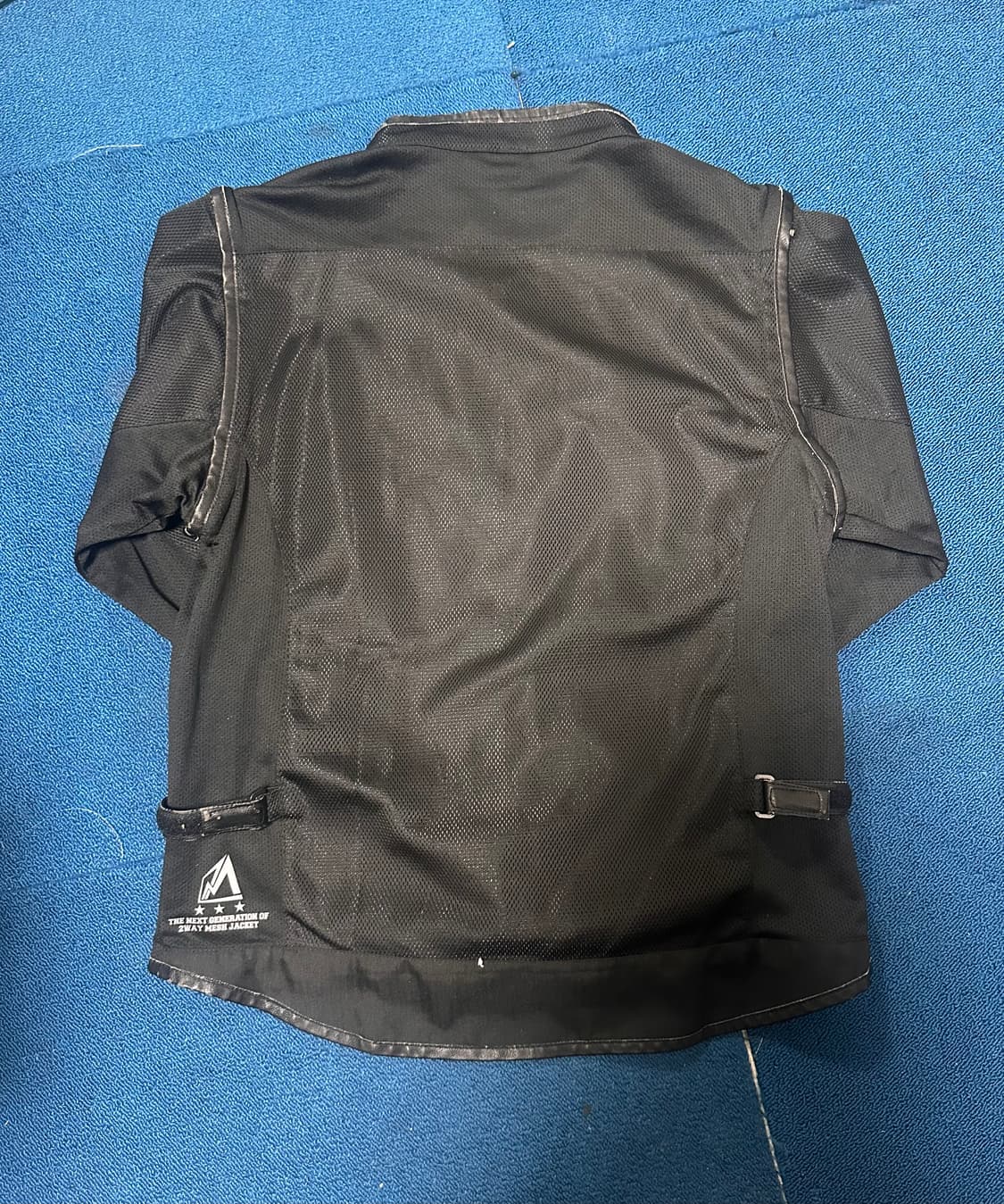 leather line point mesh jacket 상품이미지8
