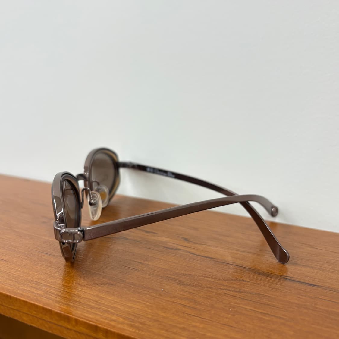 Dior 브라운 빈티지 오벌 선글라스 상품이미지3