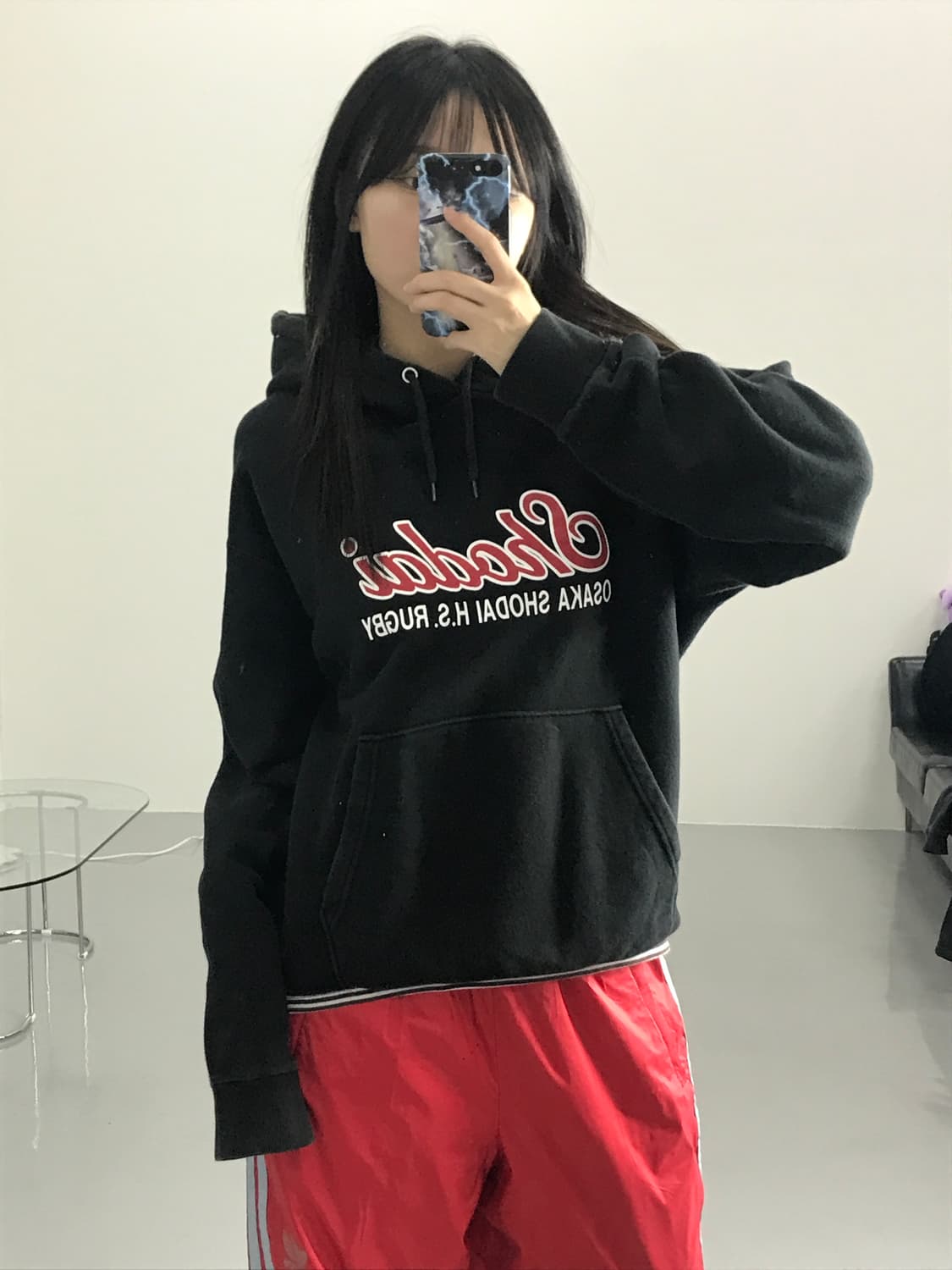 jpn 오사카 쇼다이 럭비 후드티 상품이미지2