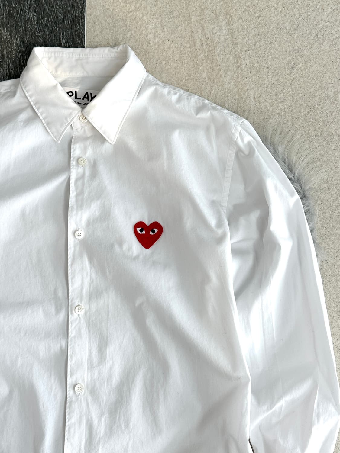 꼼데가르송 레드와펜 화이트 셔츠  상품이미지5