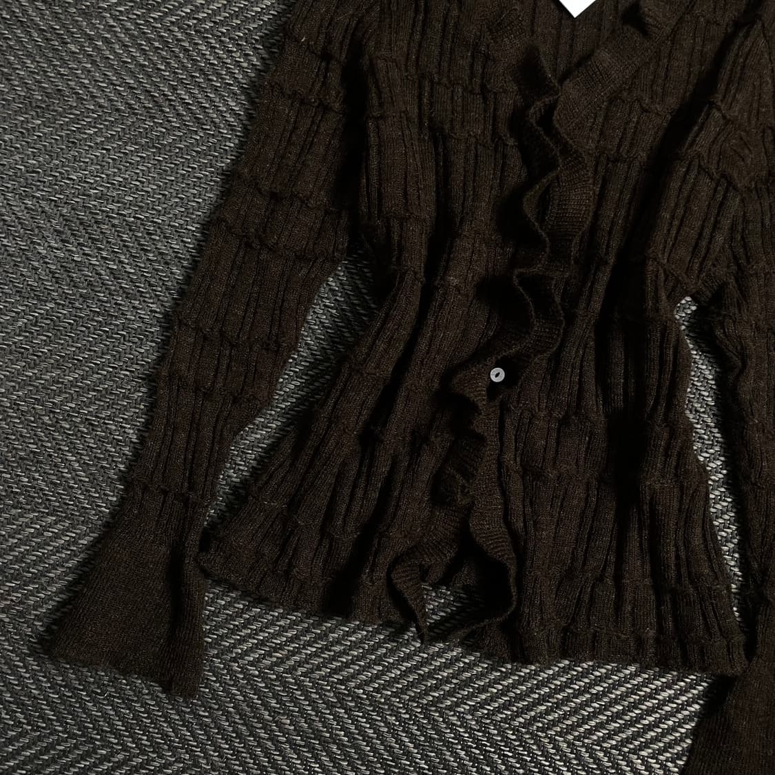 빈티지 우먼스 절개 디테일 가디건o 3976 상품이미지3