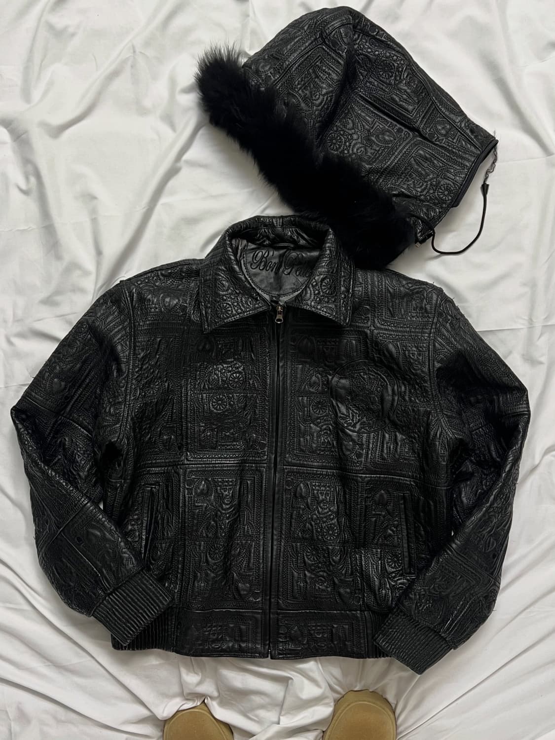 보니 펠레펠레 하이롤러 가죽자켓 상품이미지1