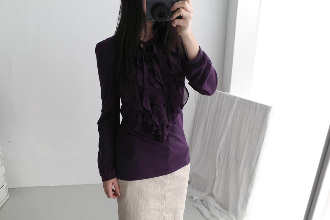 ruffle long sleeve  상품이미지4