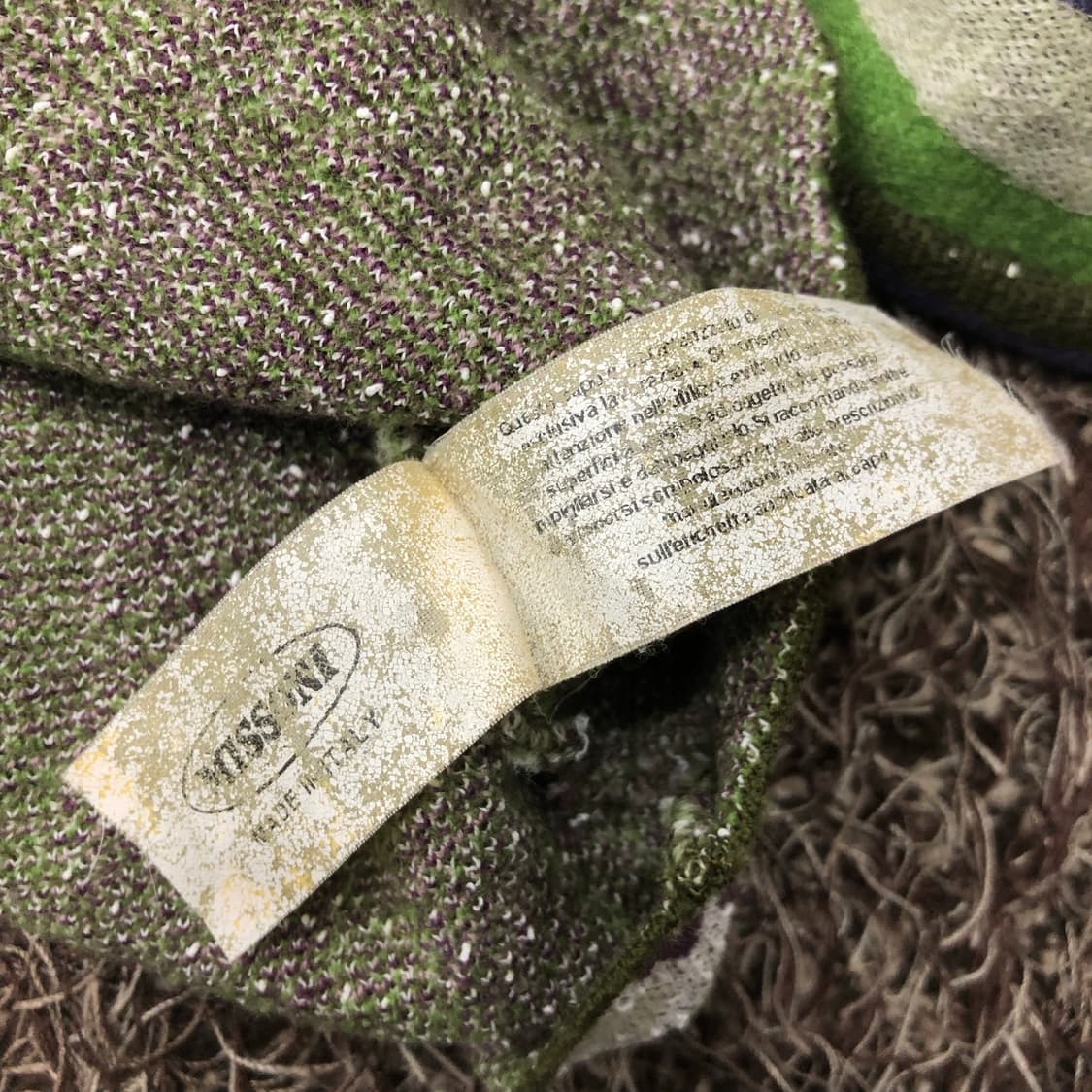 미쏘니 하이넥 멀티컬러 니트 집업 자켓 상품이미지7