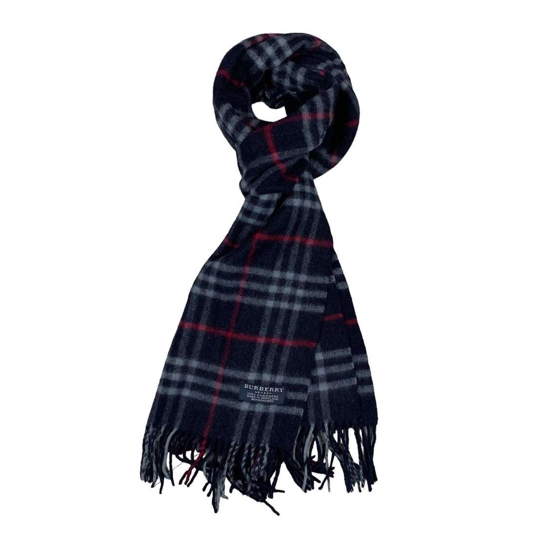 버버리 네이비 노바체크 캐시미어 머플러  상품이미지2