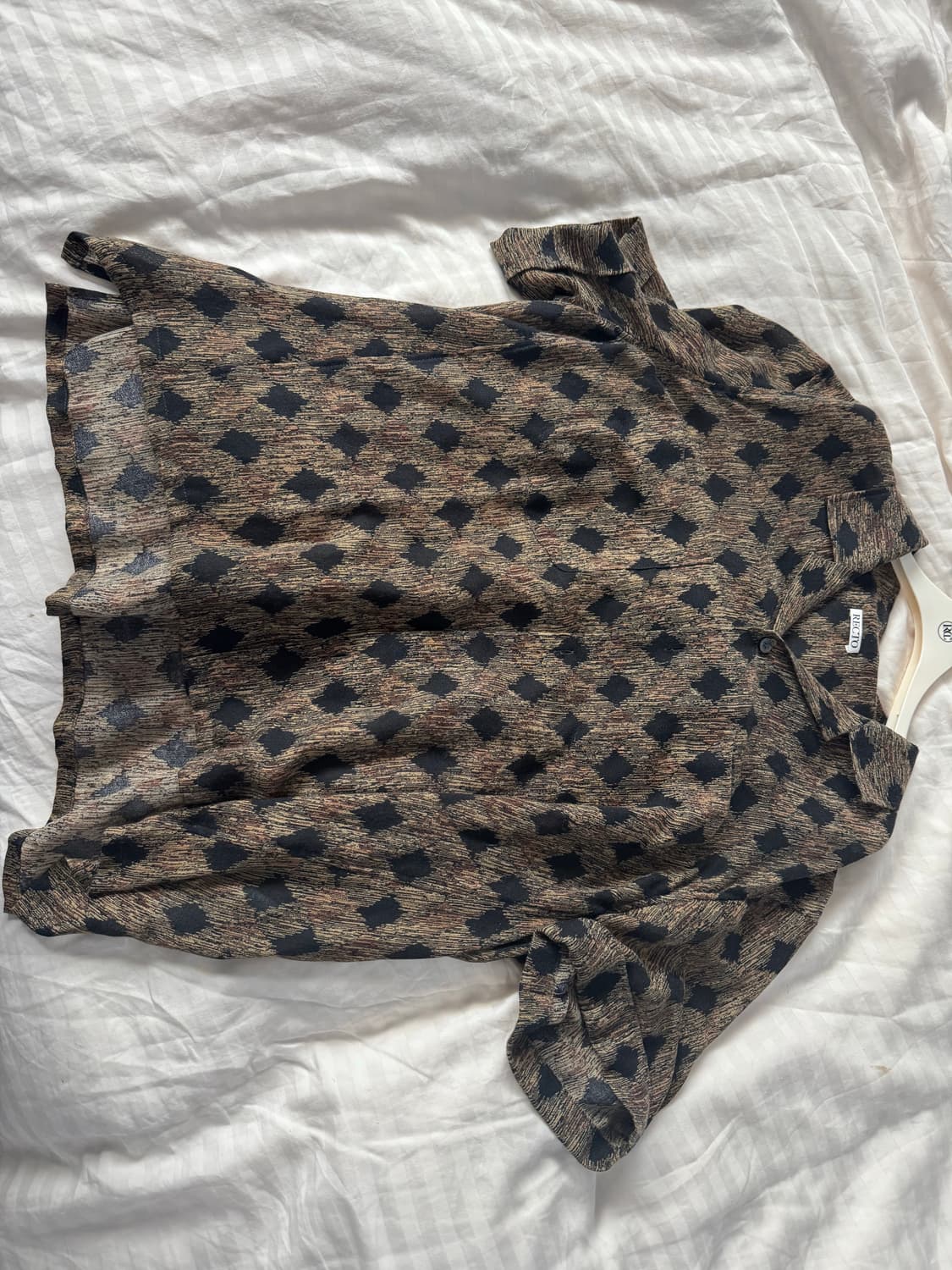 렉토 25ss 프렌치 프린팅 80s 셔츠 s size 상품이미지2