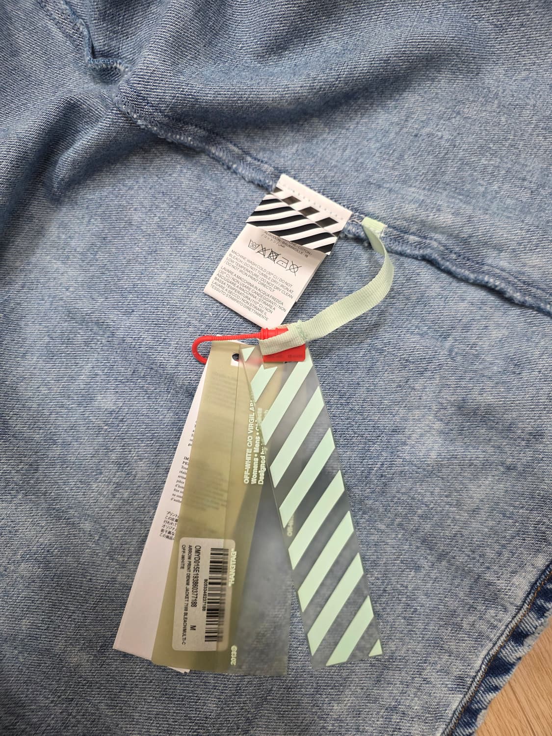 (새상품) 정품 19FW 오프화이트 데님 셔츠 자켓 M 상품이미지9