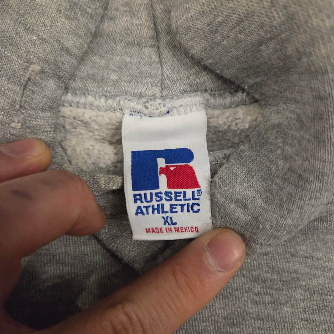 90s 빈티지 러셀 후드 그레이 XL 상품이미지5