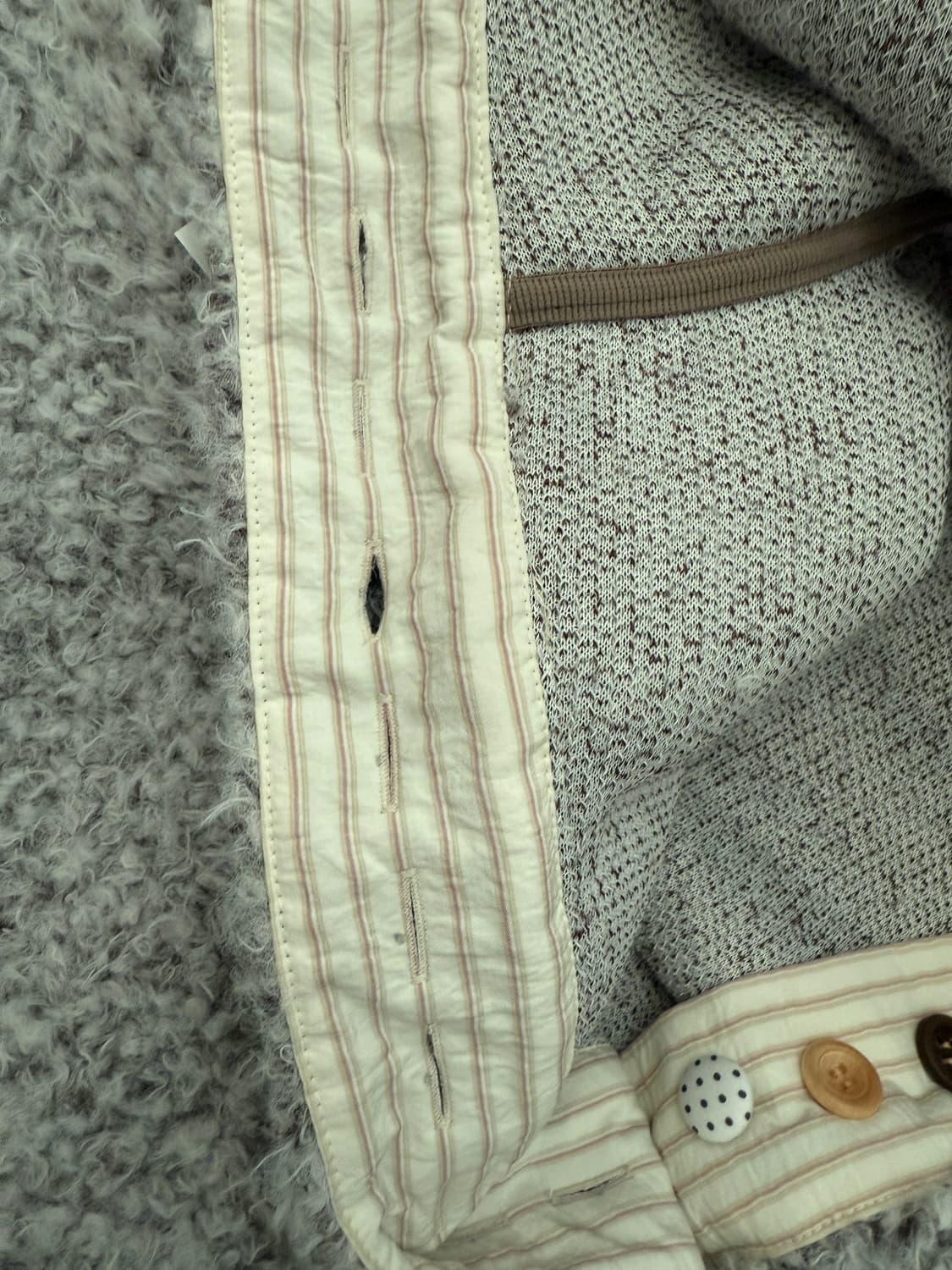 fluffy button fleece pullover(brown)판매 상품이미지5