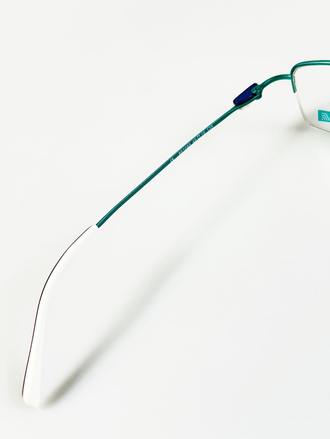 90s FUTIS 틸 그린 반무테 스퀘어 프레임 빈티지 안경 상품이미지7