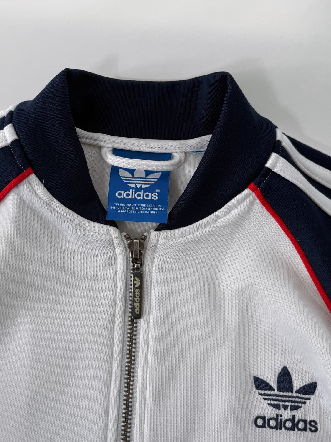 아디다스 화이트/네이비 배색 유로파 트랙 져지 상품이미지3