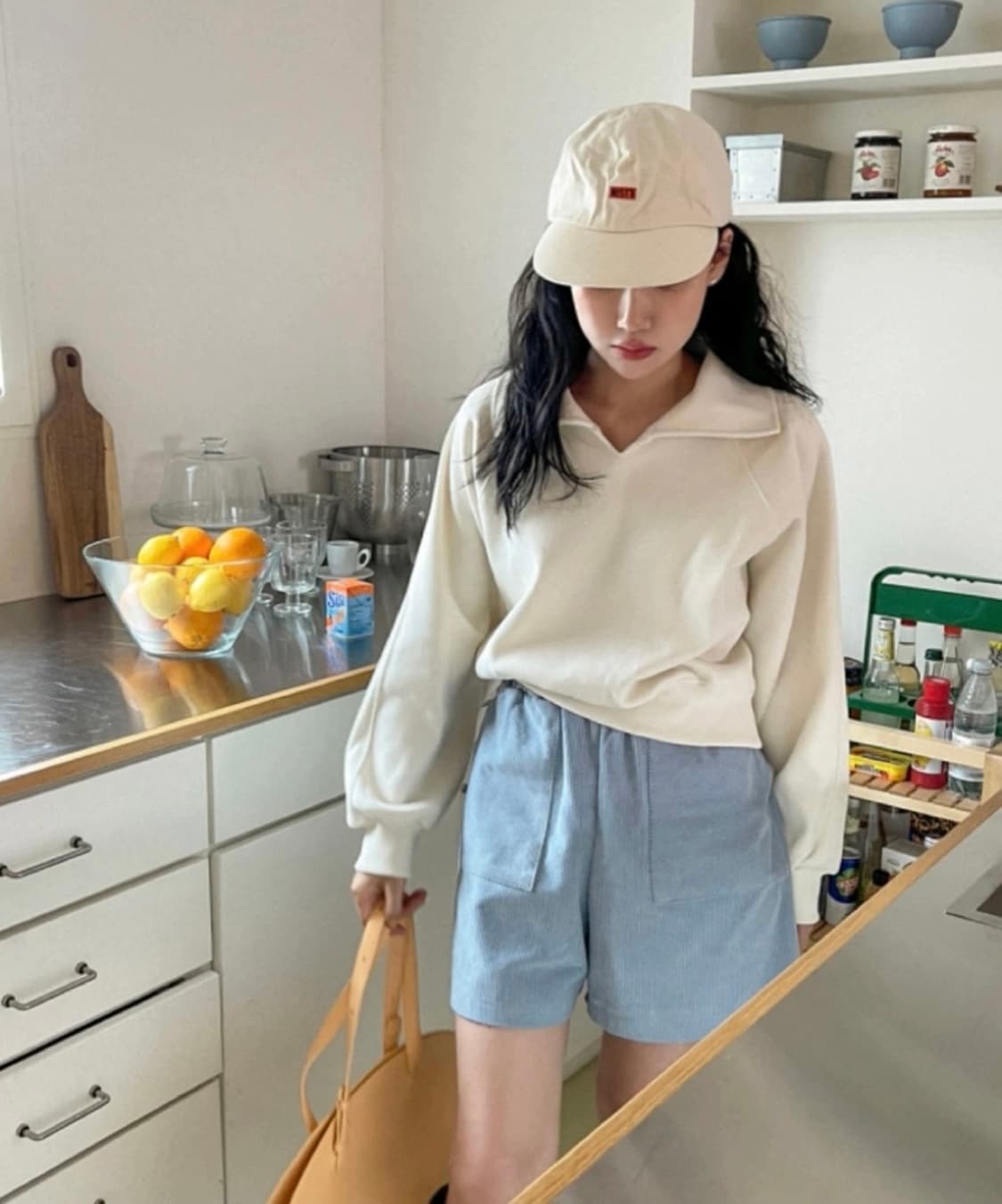 카라맨투맨 크림 상품이미지9