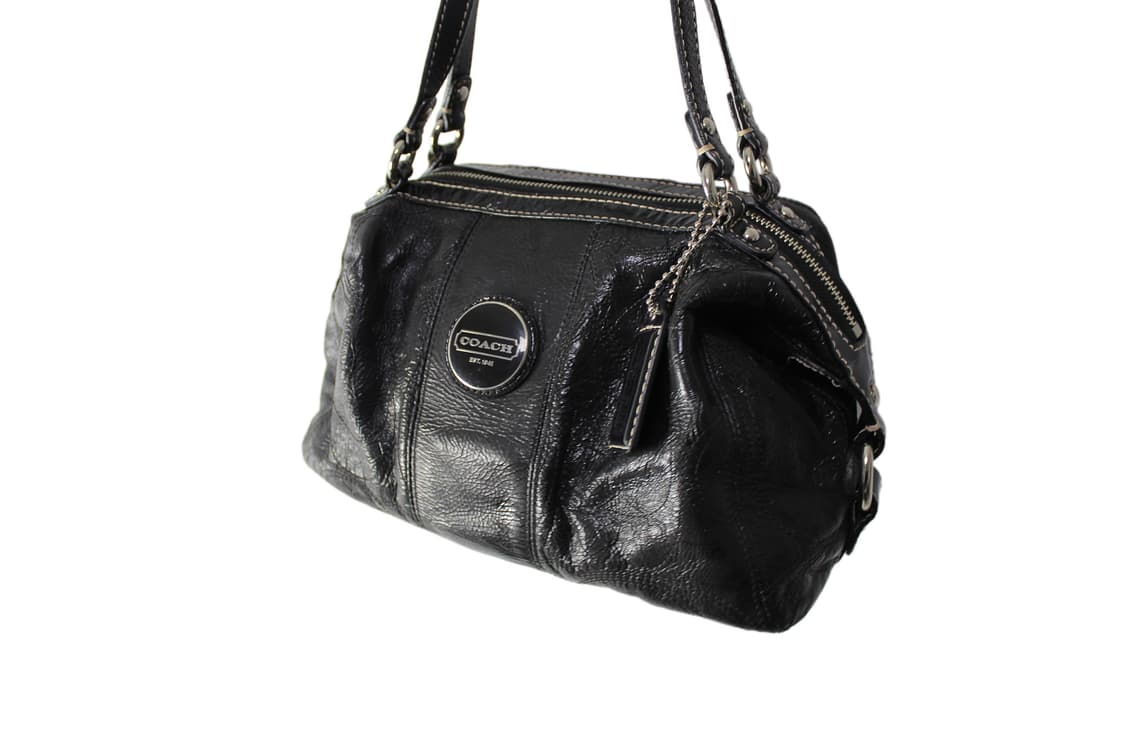 2000s Y2K COACH 코치 레더 토트백 상품이미지6