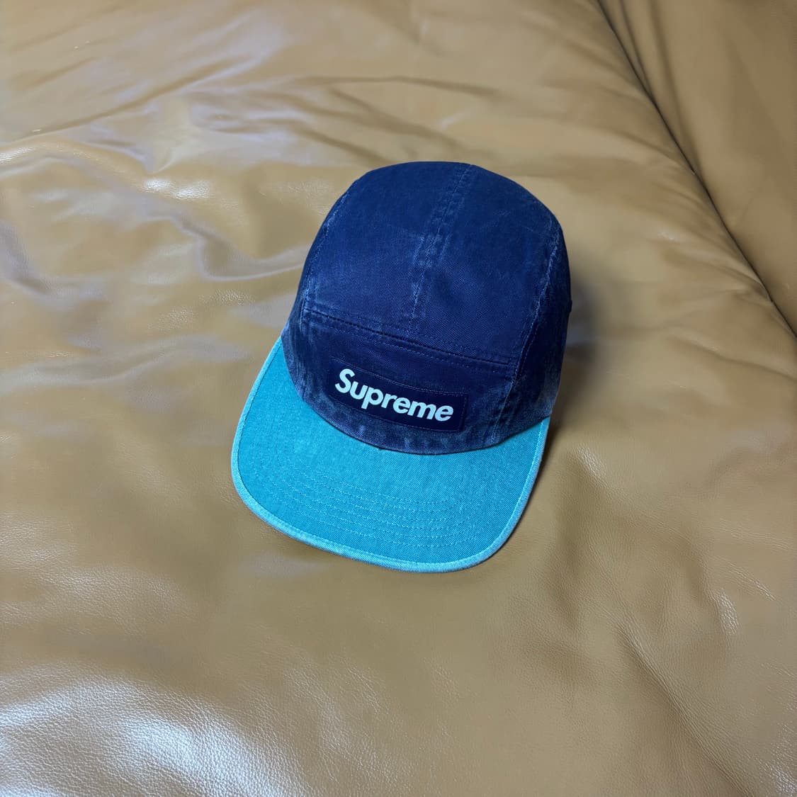 Supreme 슈프림 피그먼트 투톤 네이비 캠프캡 모자 (Navy) 상품이미지1