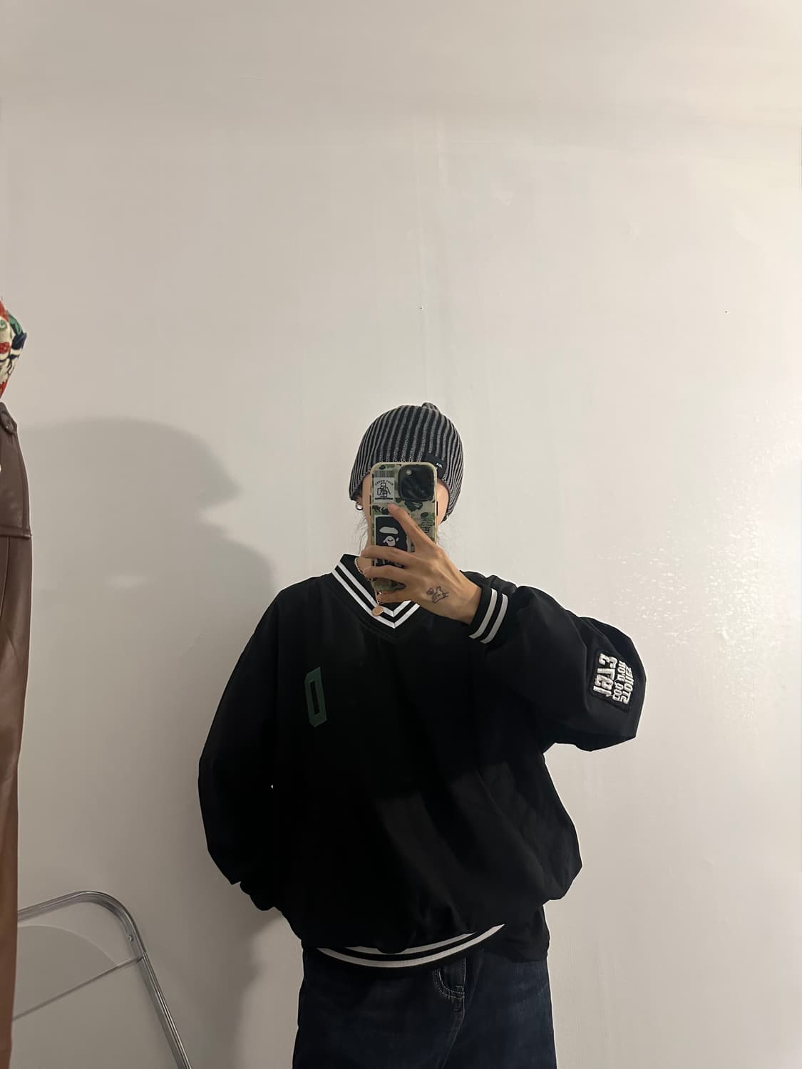 Jea Nasis 워싱 투톤 니트 비니 일본빈티지 상품이미지2