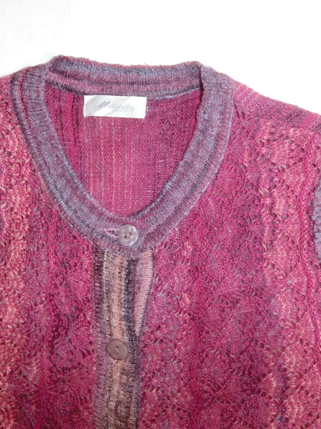 일본 빈티지 mause 아오이 유우 하구미 모리걸 모리룩 자두 가디건 상품이미지5