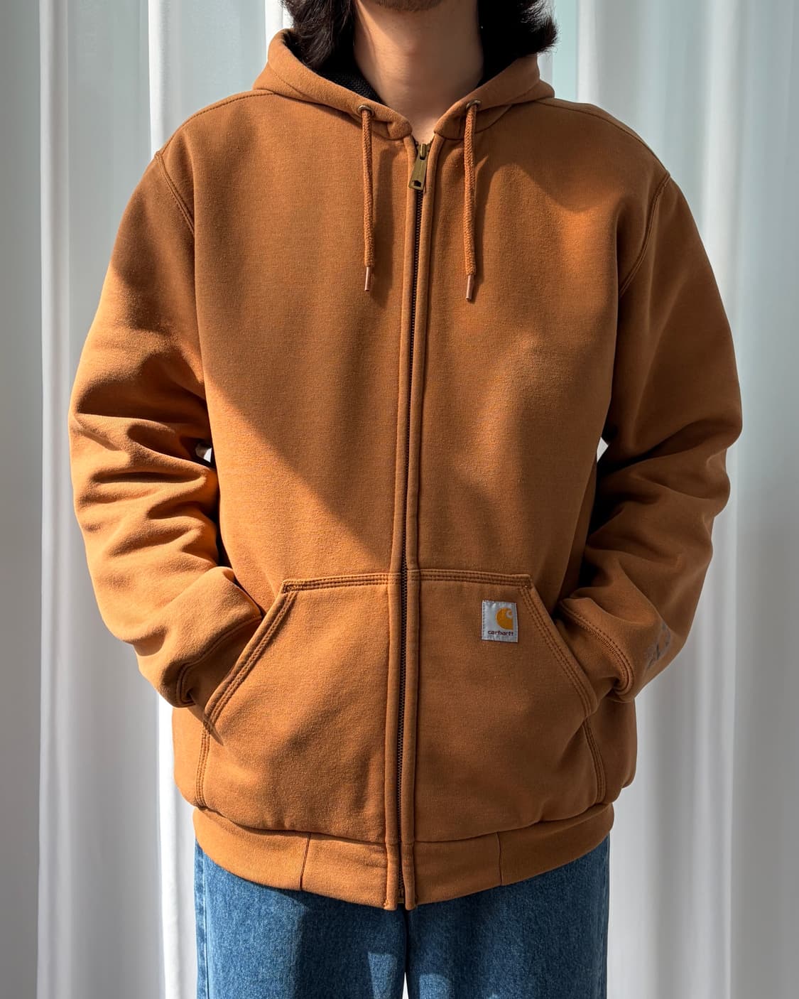 [L]칼하트 써멀 레인디펜더 된장 후드집업 상품이미지1