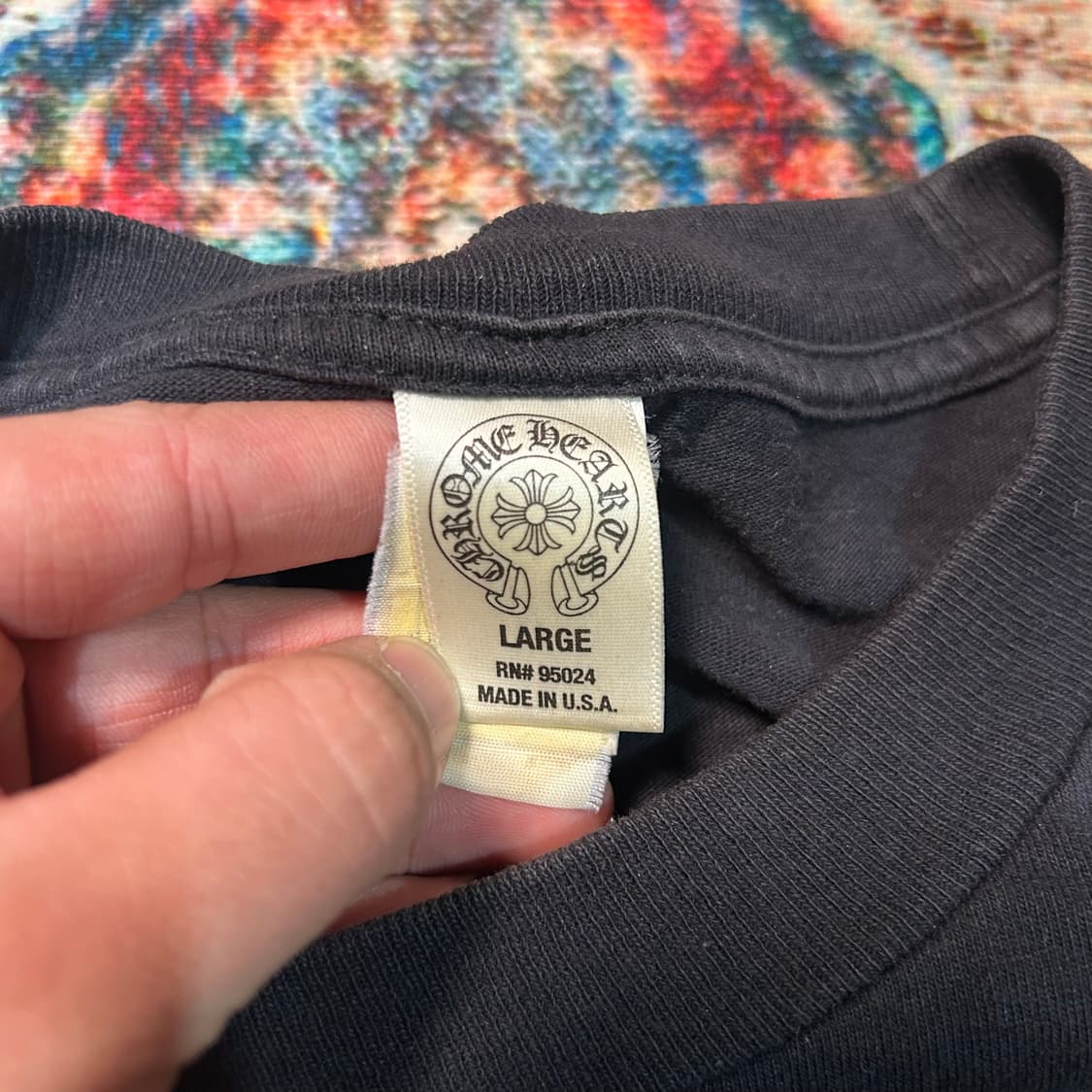 [XL] 00s 크롬하츠 CH크로스 패턴 롱슬리브(국문라벨)  상품이미지8