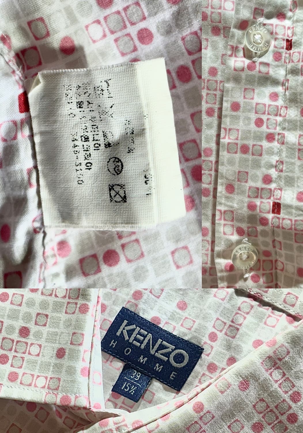 KENZO HOMME 패턴 반팔 셔츠 상품이미지3