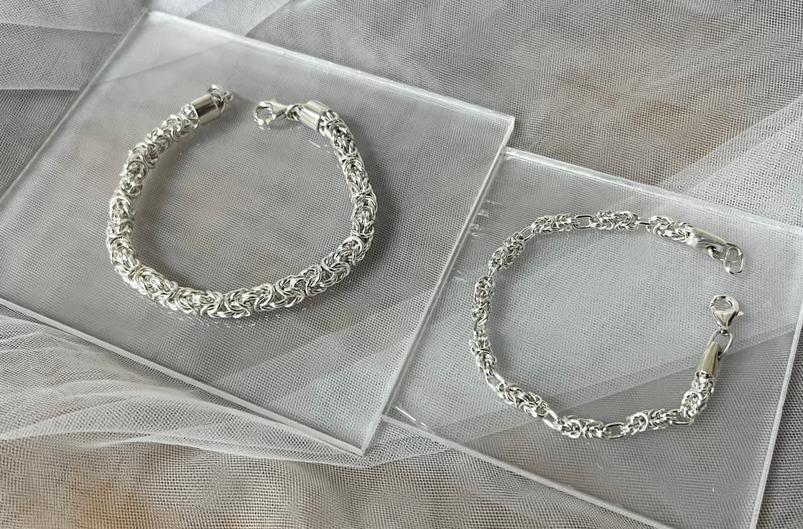 925silver 팔찌 2종 세트 상품이미지1