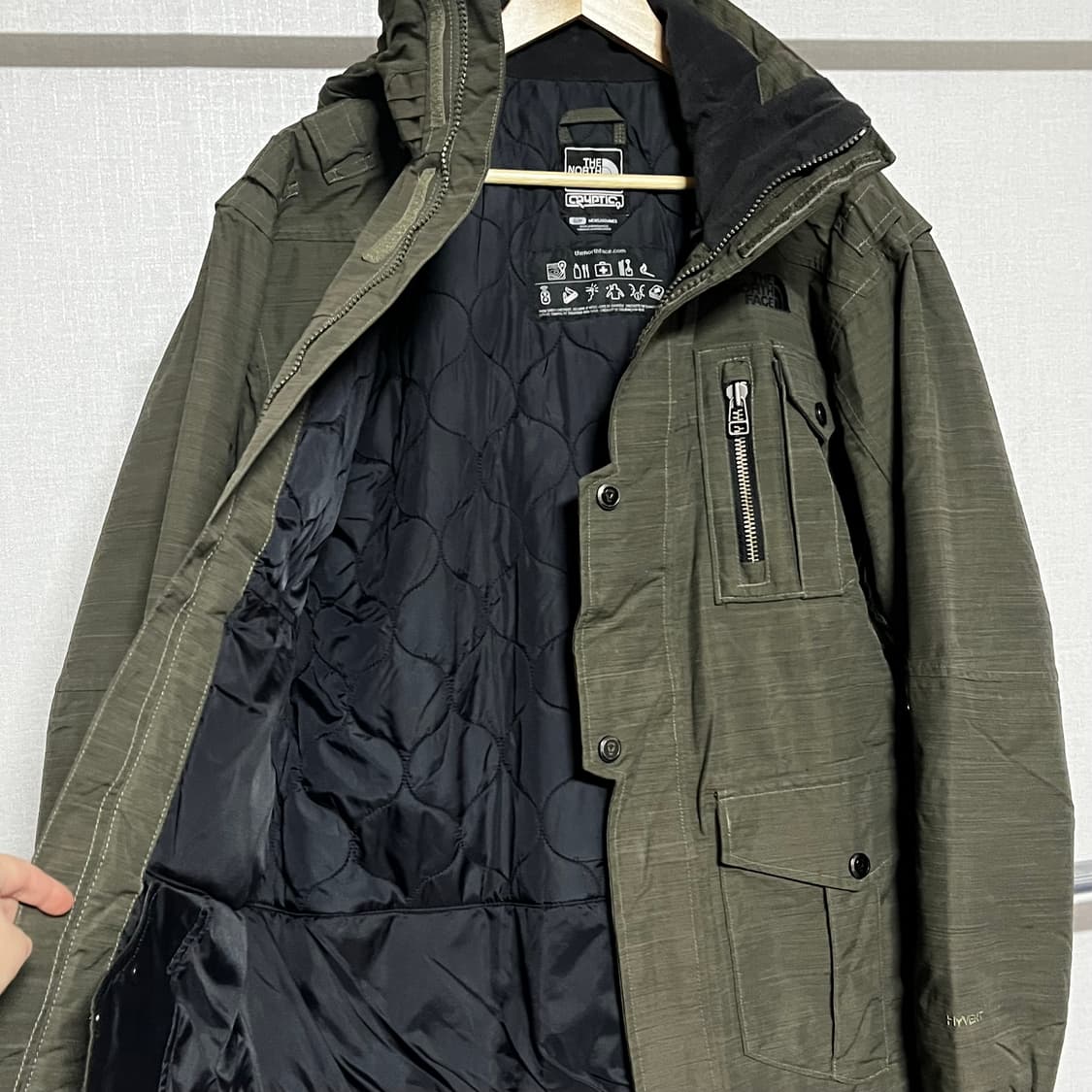 노스페이스 카키색 점퍼 S 상품이미지9