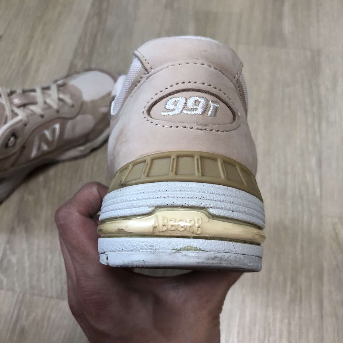 (225) 뉴발란스 991  MADE IN UK 991 샌드 핑크 상품이미지4