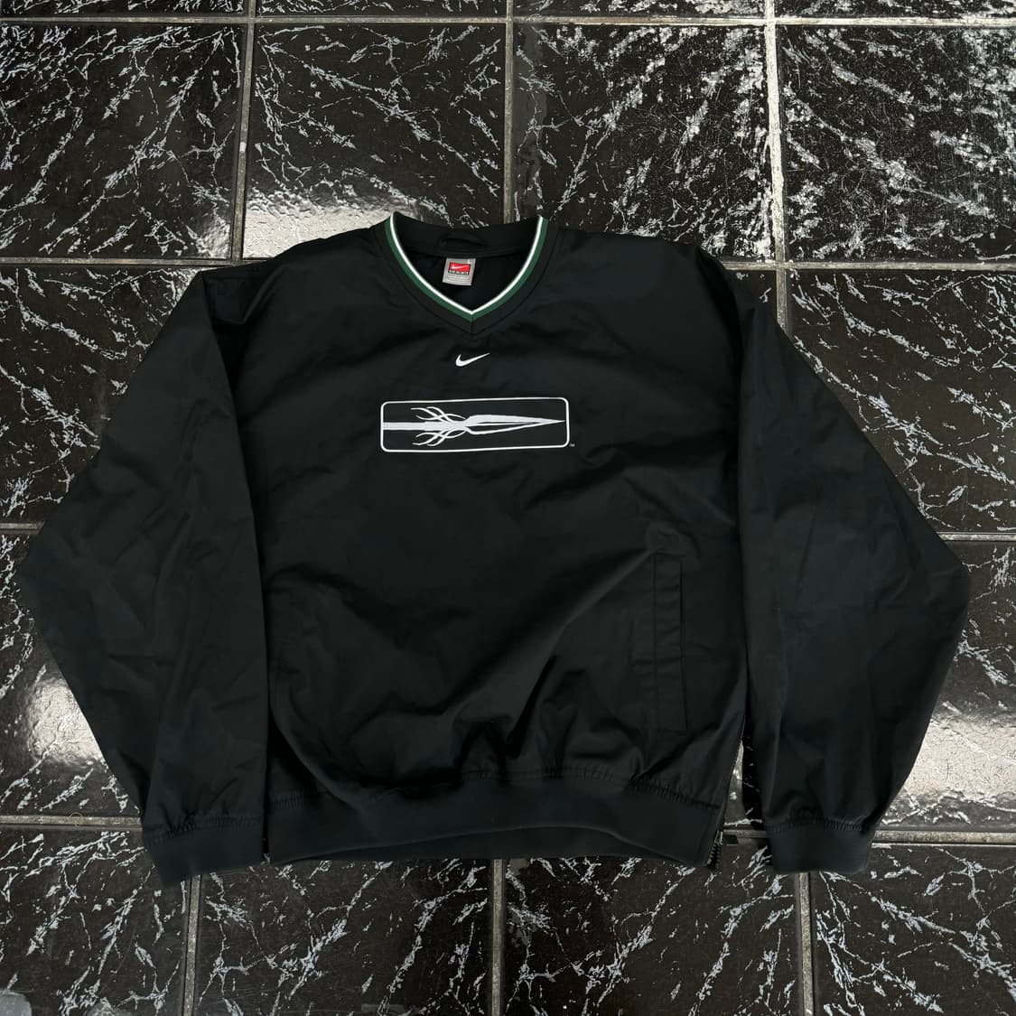 나이키 빈티지 검흰 스파르탄 웜업 바람막이 자켓 상품이미지1
