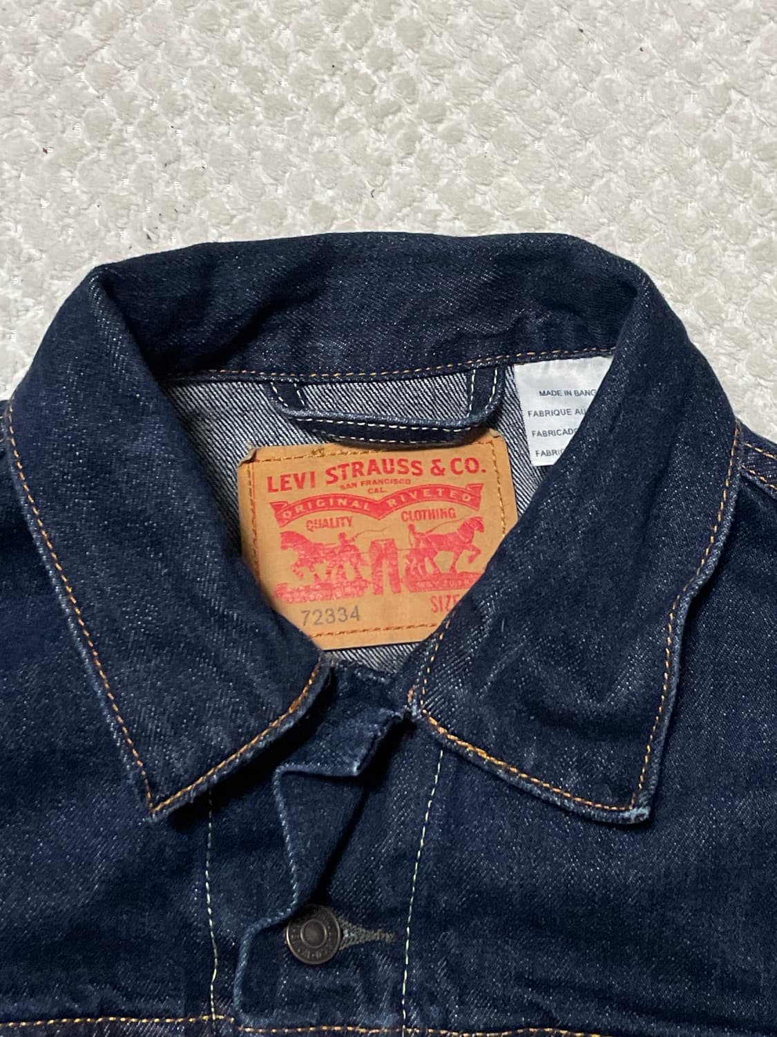 리바이스 72334 타입3 데님 트러커 청자켓 인디고(클리닝O) 상품이미지4