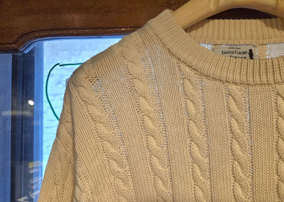 90'S 베네통 케이블니트 상품이미지4