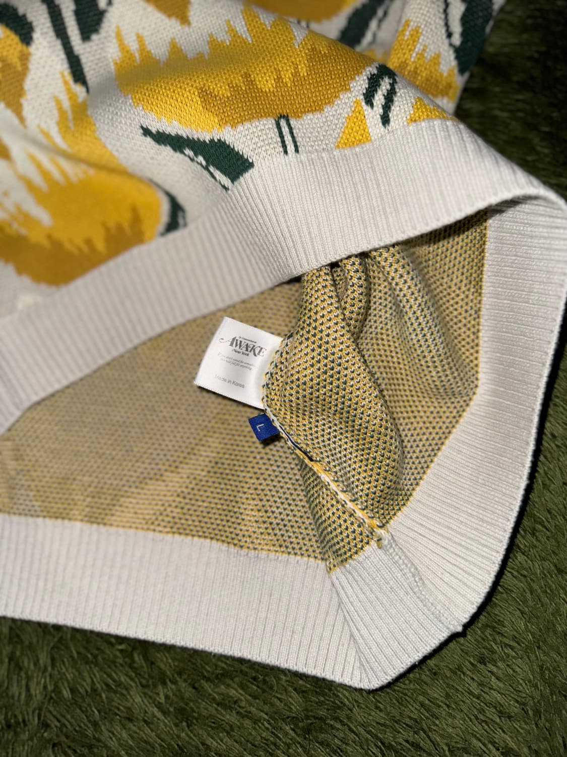 [L] Awake NY 어웨이크 뉴욕 21ss 튤립 니트 베스트 베이지 상품이미지6