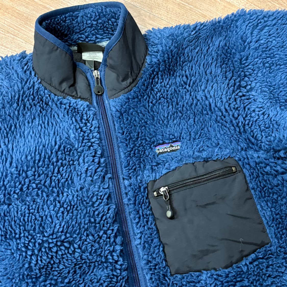 [M] USA 파타고니아 딥파일 후리스 가디건 자켓 네이비 플리스 상품이미지2