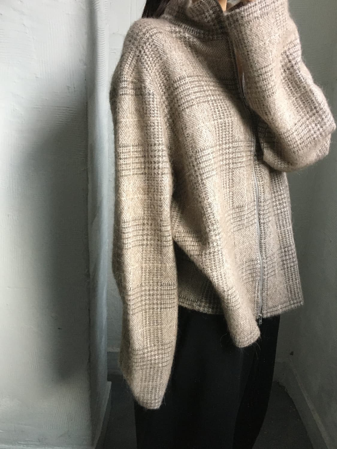 Our Legacy 아워레가시 슈렁큰 하운드 투스 체크 풀 집업  상품이미지2