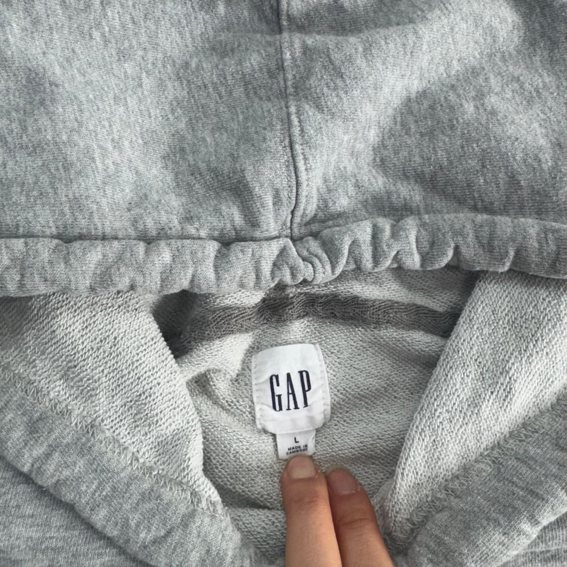 Gap 갭 네이비 로고 그레이 후드티 상품이미지5