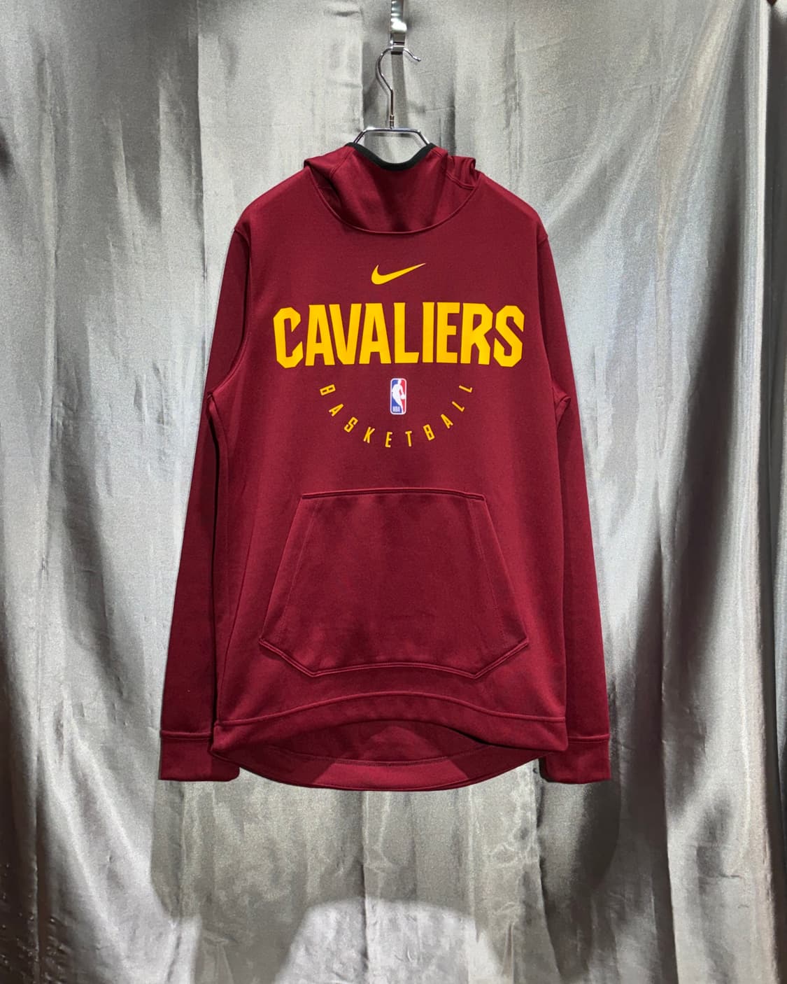 S 나이키 x NBA 베스킷볼 버건디 폴리 후드티  상품이미지2