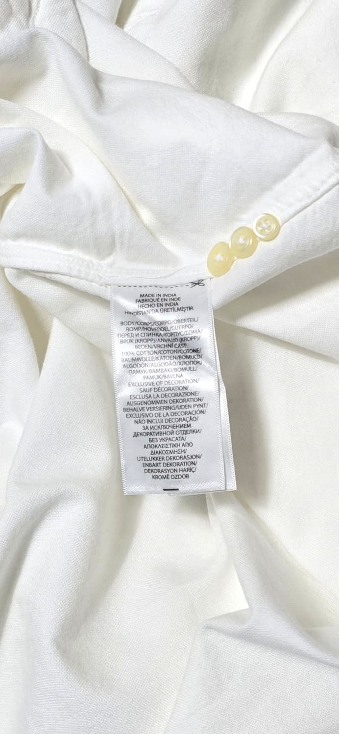 폴로 랄프로렌 화이트 셔츠 XL 커스텀핏 상품이미지4