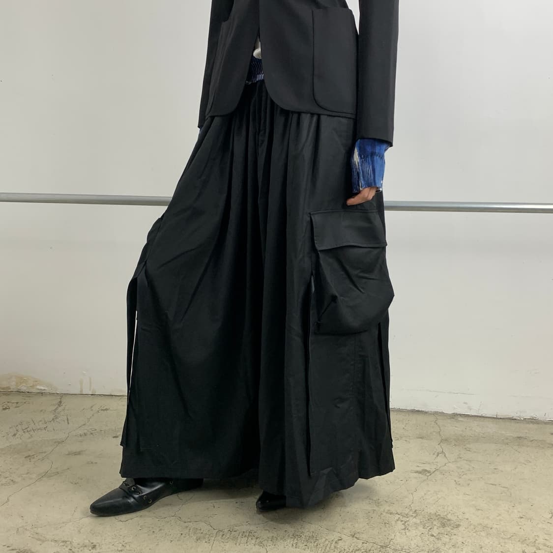 노 아이디 블랙 2-Way 스커트 팬츠 상품이미지1